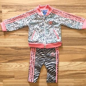 NWOT Baby girl adidas suit